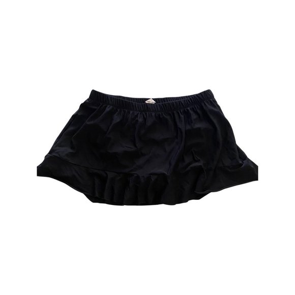 Aqua Green Black Swim Skirt Plus Size 16-18 UPF 50+ - Picture 2 of 5